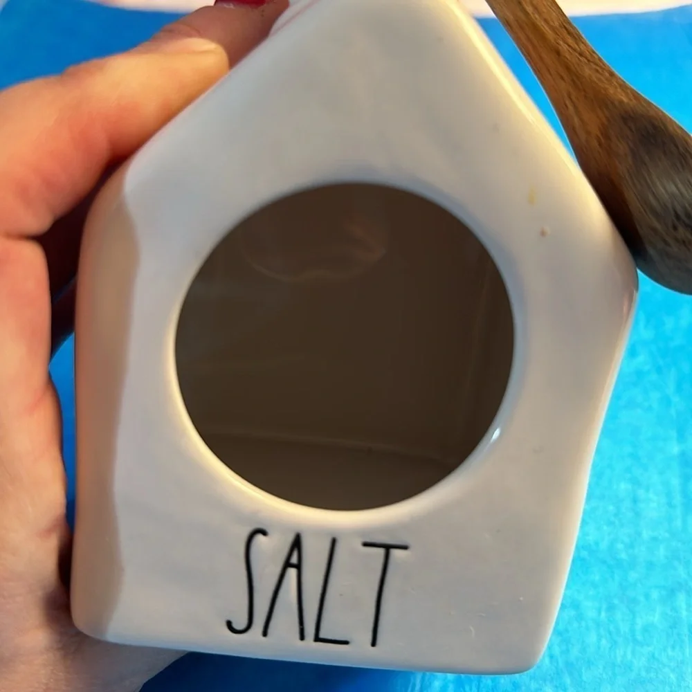 Rae Dunn bath salt ceramic jar